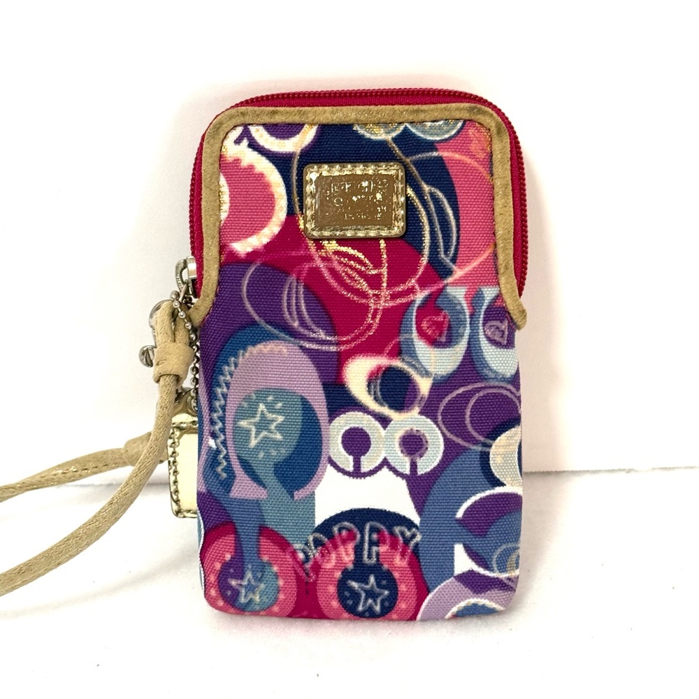 Coach poppy wristlet